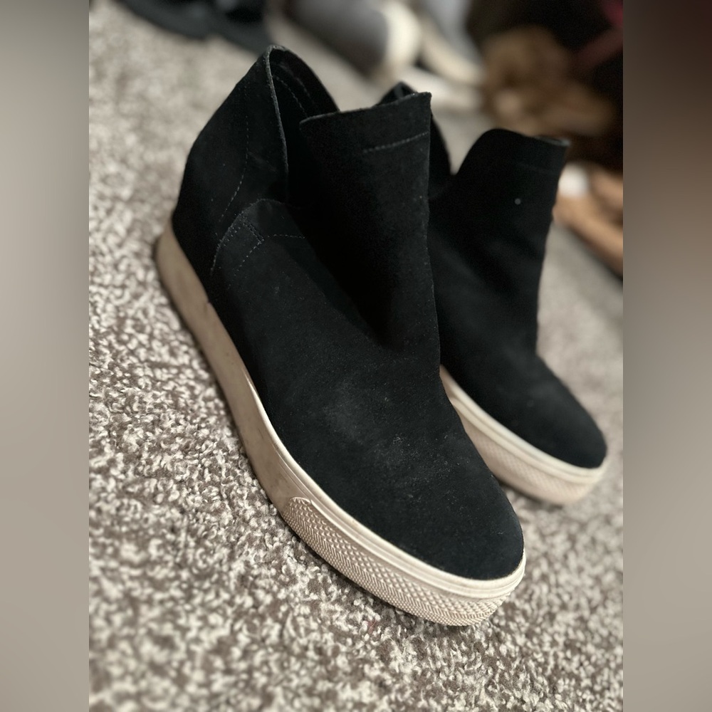 Steve Madden platform wedge booties
